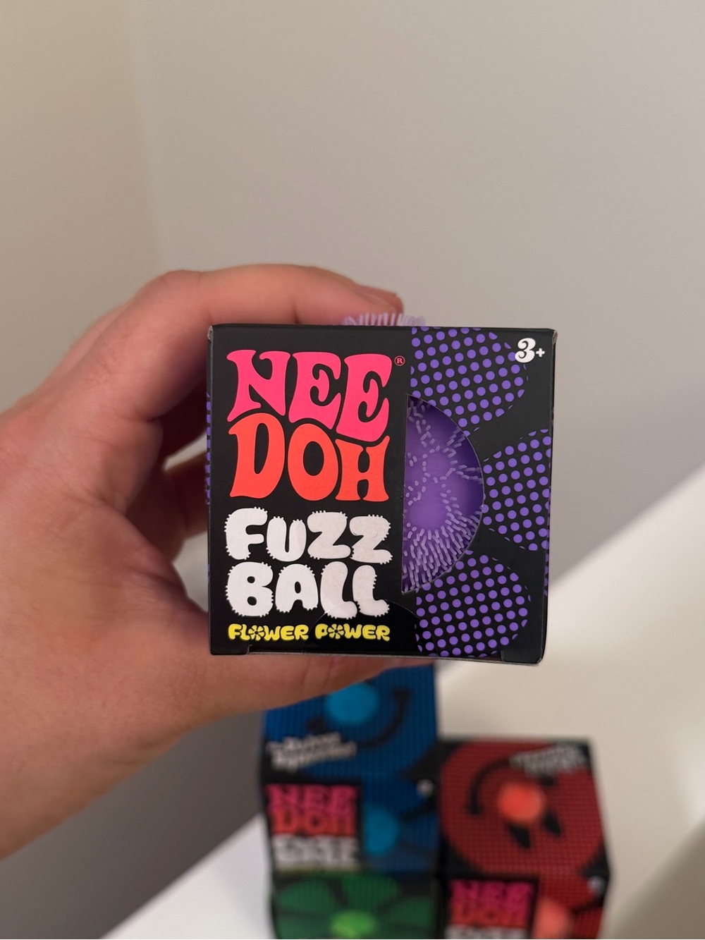 Needoh Flower Power Fuzz Ball (1 PC) – Purple